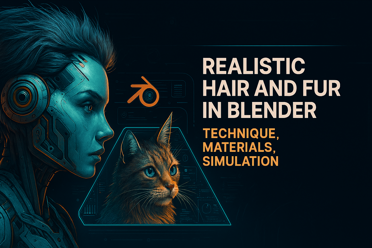 Realistic Hair and Fur in Blender: Technique, Materials, Simulation