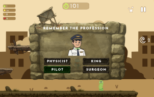 Professions Cards Quest - paly game