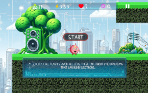 Electron in the transistor-resistor kingdom - paly game