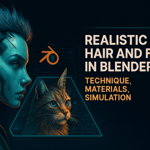 Realistic Hair and Fur in Blender: Technique, Materials, Sim...